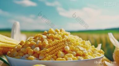 金黄玉米有机食物农业食物粗粮